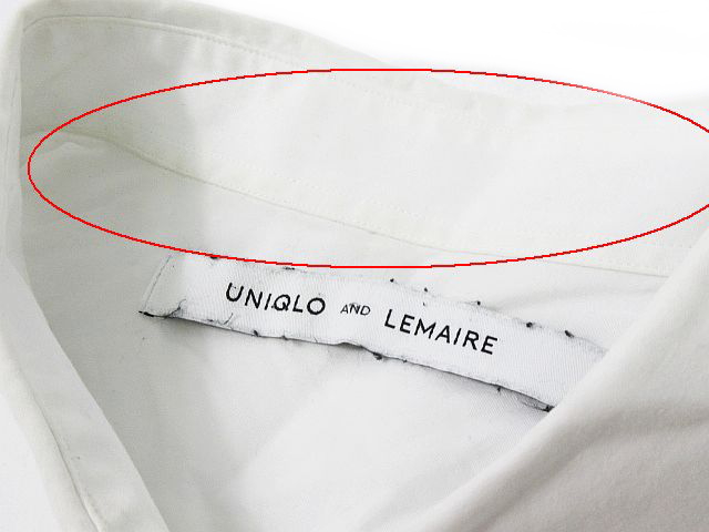 ルメール LEMAIRE カットソー ブラウス シャツ メンズ ホワイト LEMAIRE（ルメール）の「BOXY MILITARY SHIRT（シャツ/ブラウス