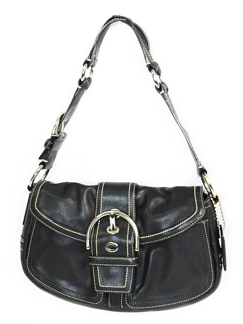 コーチ　ショルダーバッグ　10579 コーチ COACH ショルダー バッグ ベルト デザイン レザー 革 黒 10579