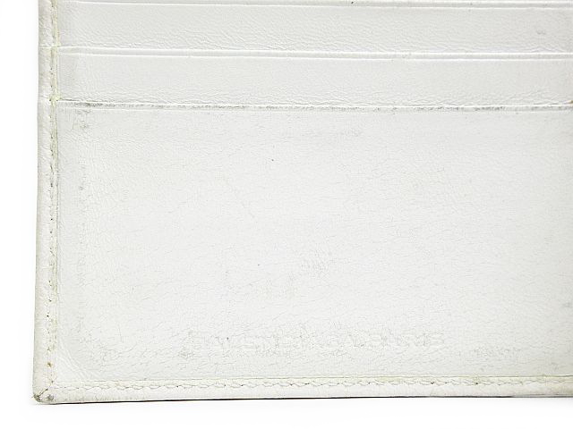 バレンシアガ BALENCIAGA 二つ折り財布 レザー ホワイト バレンシアガ BALENCIAGA 二つ折り 財布 ウォレット 札入れ 革 レザー