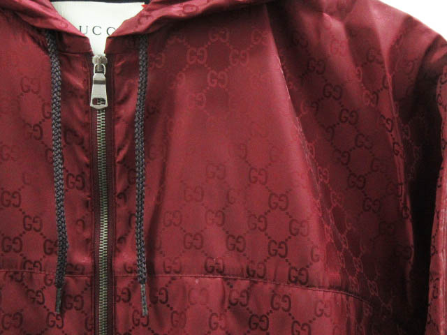 グッチ GUCCI ナイロン GG ジャガード ジャケット ブルゾン ウィンド 