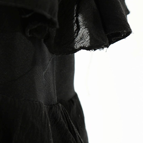 クリスチャンディオール Christian Dior フリルワンピース M 黒 【中古