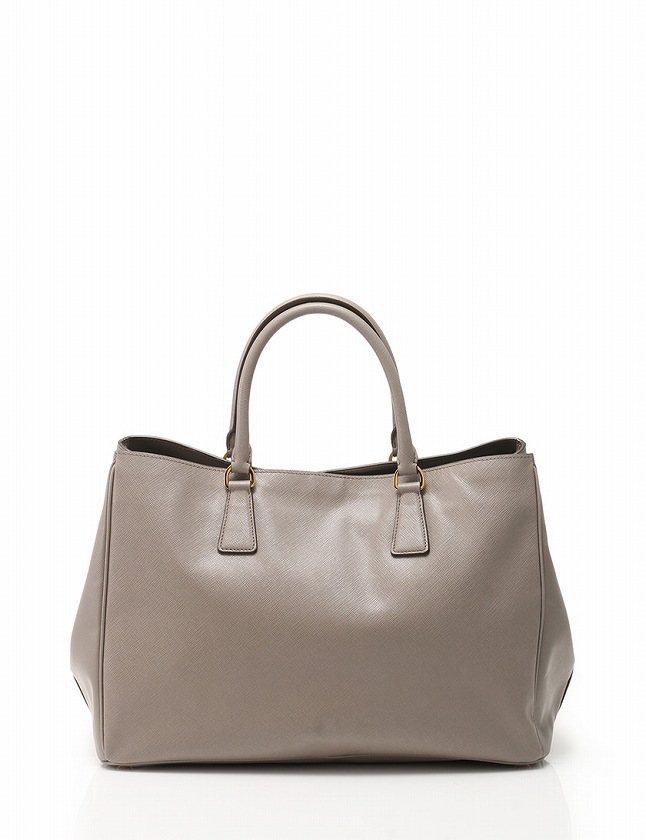 プラダ Prada Glleria グレー レザーハンドバッグ