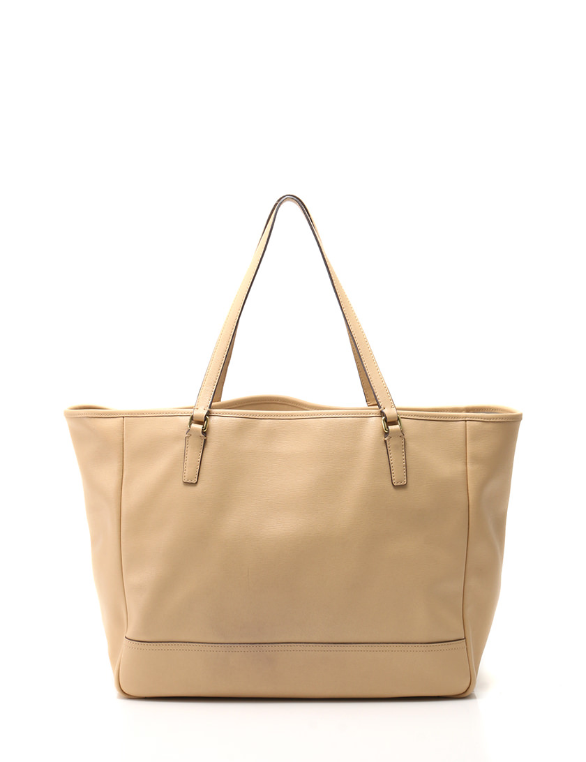 COACH ベージュレザー トートバッグ