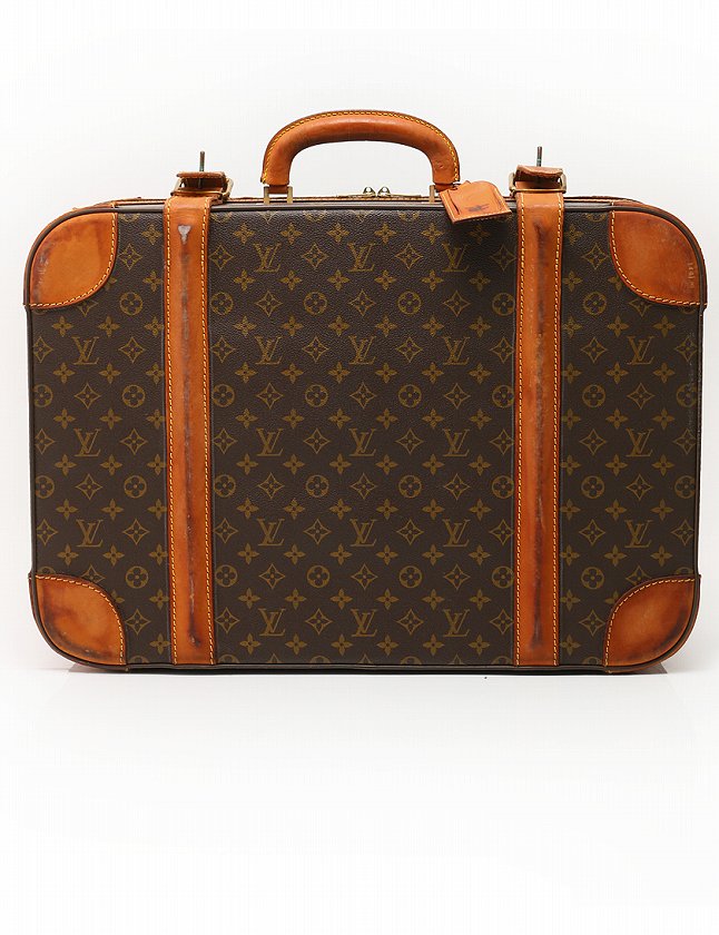 ルイヴィトン Louis Vuitton トランクケース バッグ モノグラム 茶色 ブラウン レザー M23236 ストラトス60 中古 114 201607070403 ベクトルパーク