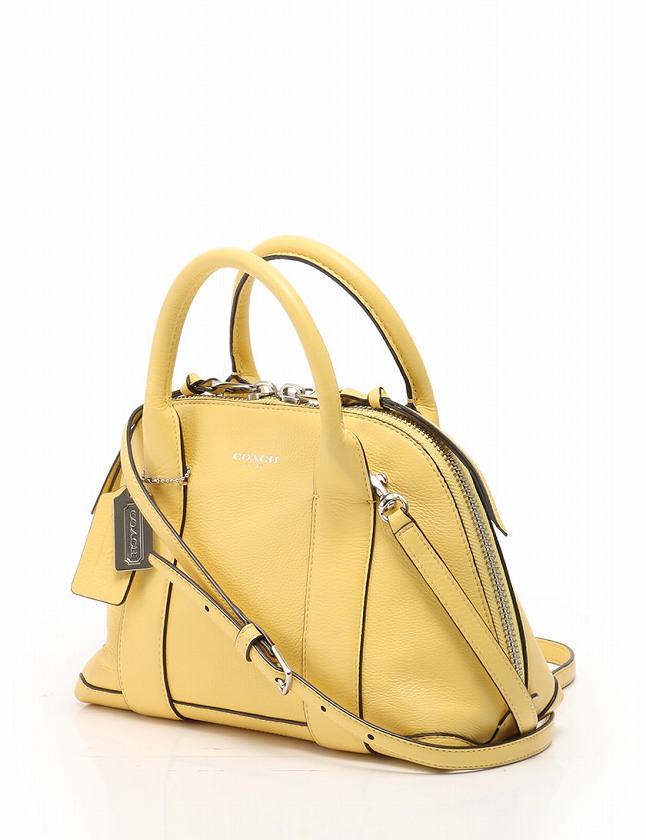 コーチ COACH ハンドバッグ ショルダーバッグ 黄色 イエロー レザー 