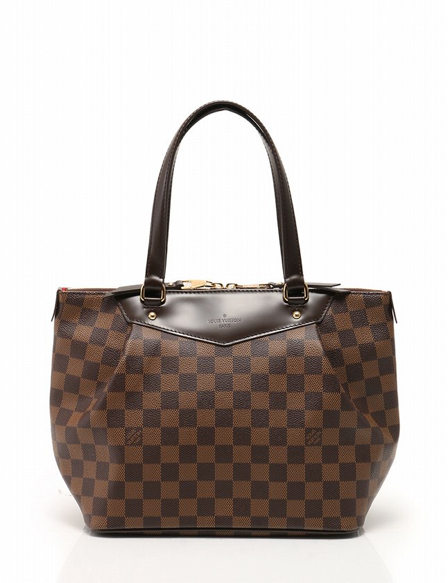 ルイヴィトン LOUIS VUITTON トートバッグ ダミエ エベヌ 茶色 