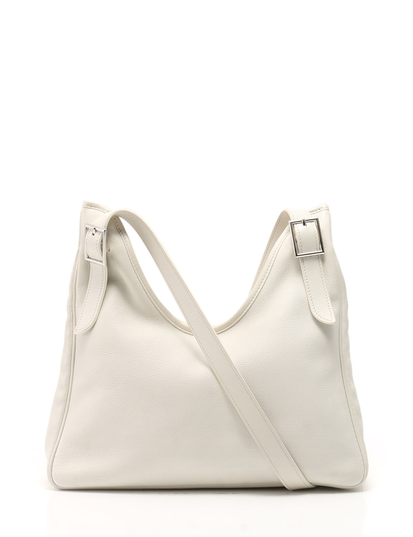 エルメス　マサイ エルメス HERMES ショルダーバッグ □M刻印 パールグレー