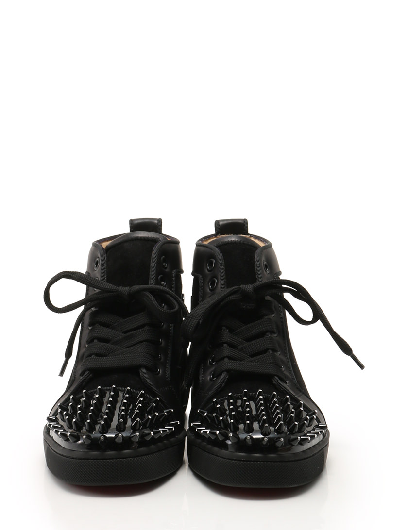 クリスチャンルブタン Christian louboutin スニーカー ハイカット 黒 