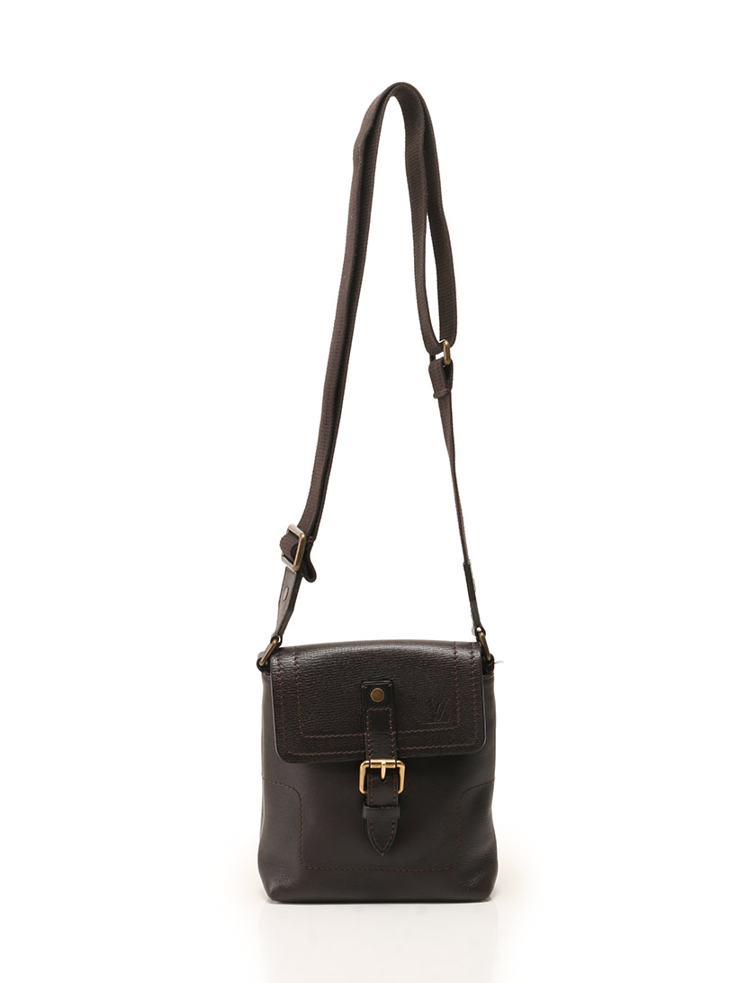 ルイヴィトン LOUIS VUITTON ショルダーバッグ ポシェット ユタ 茶色 