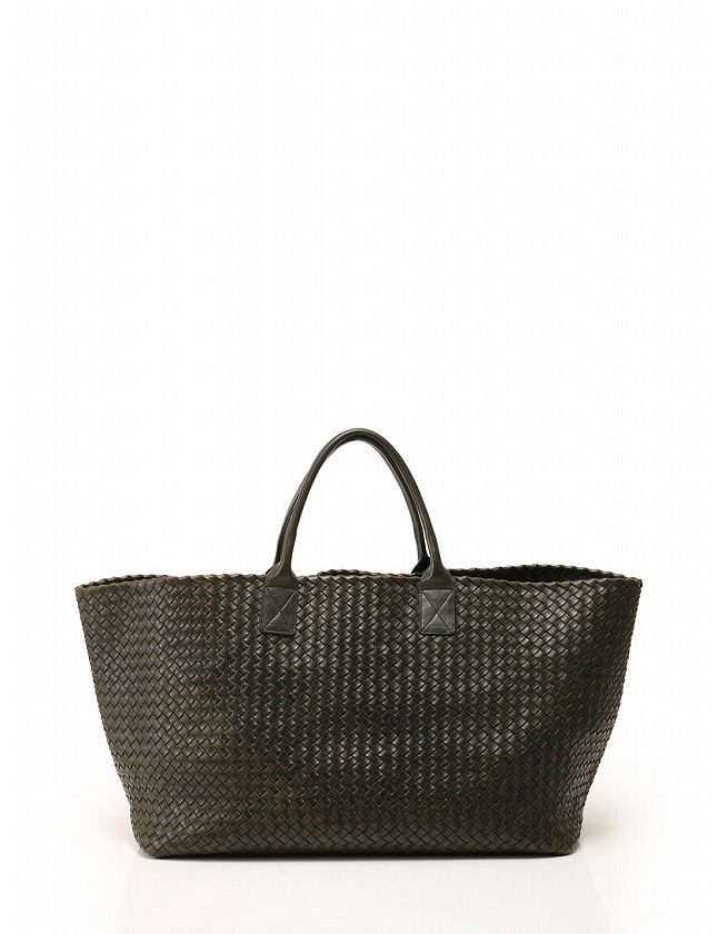 ボッテガヴェネタ BOTTEGA VENETA トートバッグ カーキ 緑 イントレ 