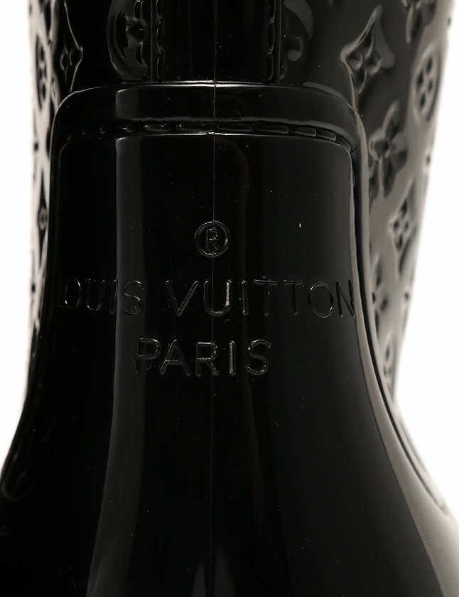 ルイヴィトン LOUIS VUITTON レインブーツ ロングブーツ 黒 ブラック 