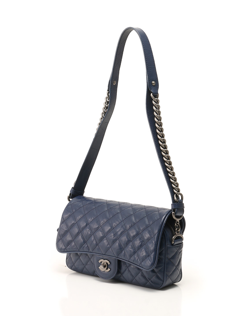 シャネル CHANEL マトラッセ ショルダーバッグ ネイビー