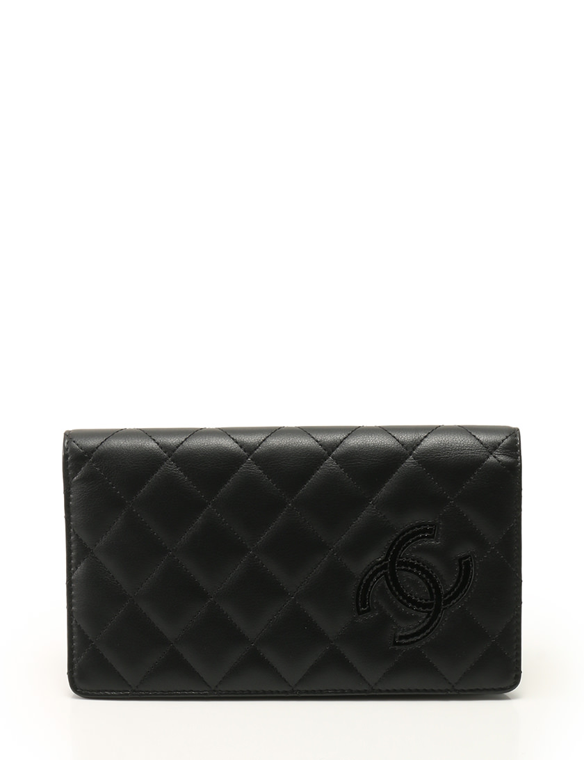 シャネル CHANEL マトラッセ 長財布 2つ折り 黒 ブラック 小物 