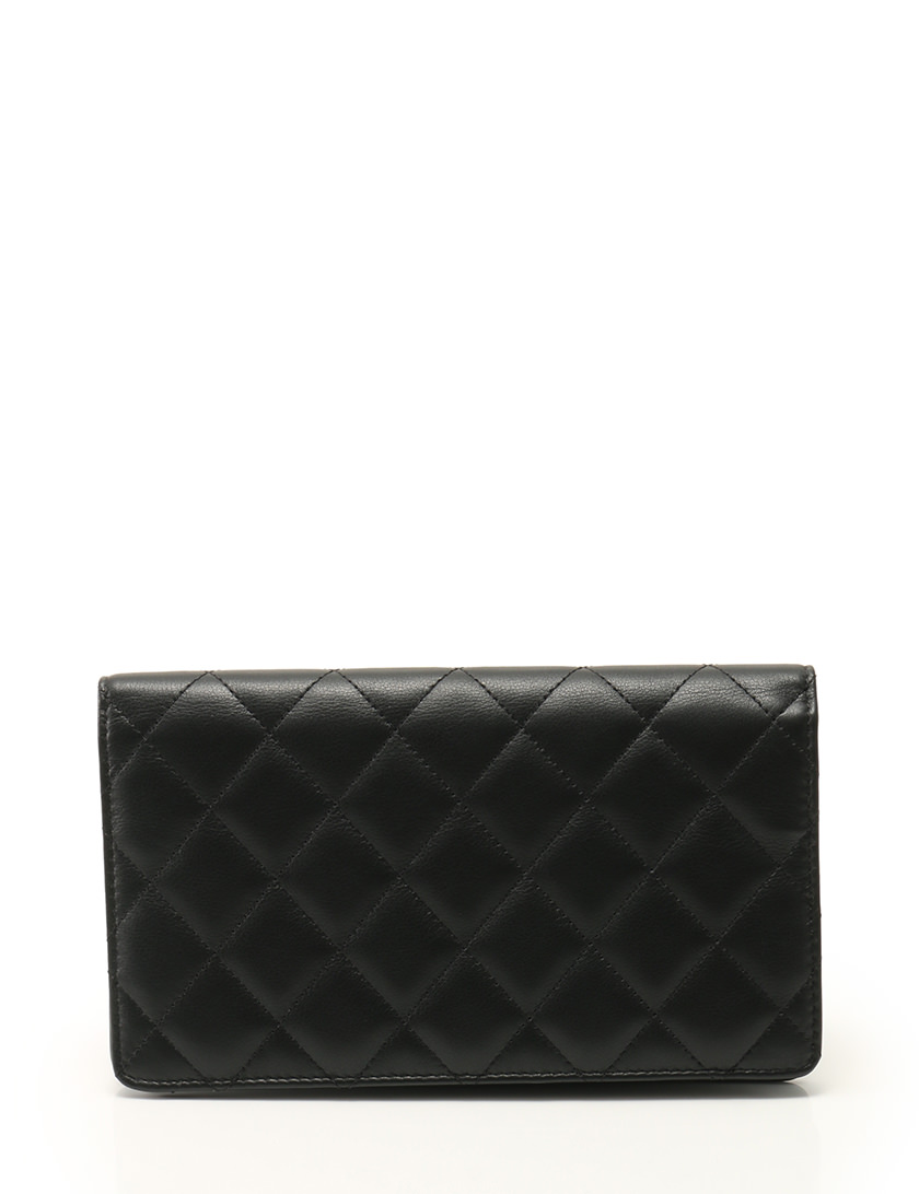 シャネル CHANEL マトラッセ 長財布 2つ折り 黒 ブラック 小物 