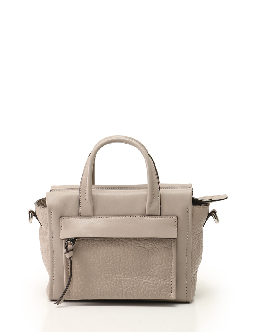 コーチ COACH ハンドバッグ ショルダーバッグ ライトグレー レザー 