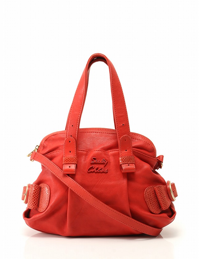 シーバイクロエ SEE BY CHLOE ハンドバッグ ショルダーバッグ 赤 