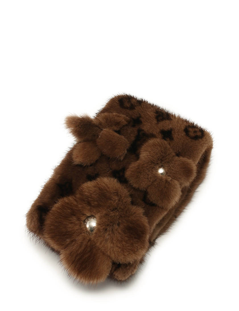 ルイヴィトン LOUIS VUITTON マフラー モノグラム 茶色 ブラウン