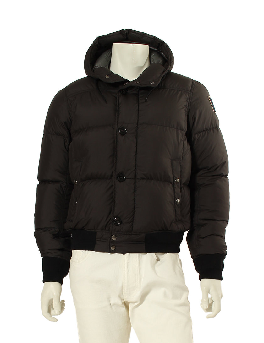 モンクレール MONCLER ダウンジャケット ダークグレー 茶色 L アウター 