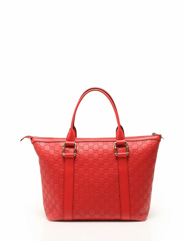 グッチ GUCCI トートバッグ ショルダーバッグ 赤 レッド レザー 339578 