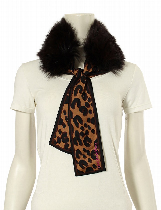 訳あり ルイヴィトン マフラー バンドーフリュール シルク