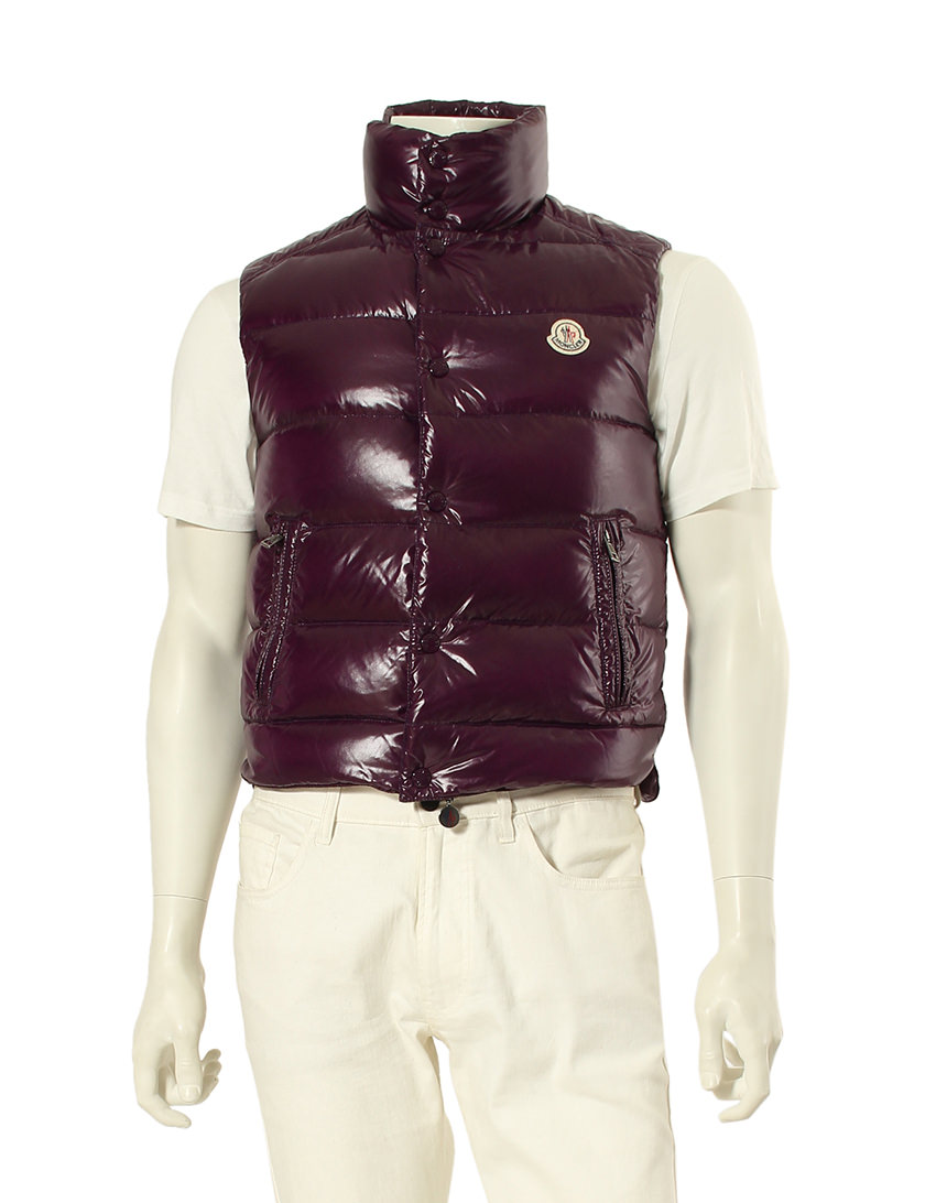 モンクレール MONCLER ダウンベスト 紫 パープル XS アウター 0 