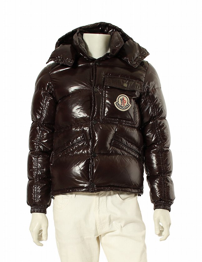 モンクレール MONCLER ダウンジャケット こげ茶 ブラウン S アウター 1  