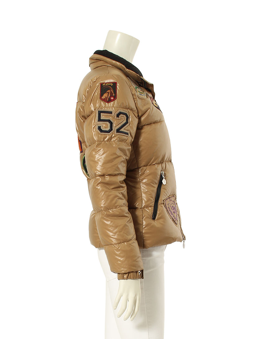 モンクレール MONCLER ダウンジャケット 茶色 ブラウン XS アウター 0