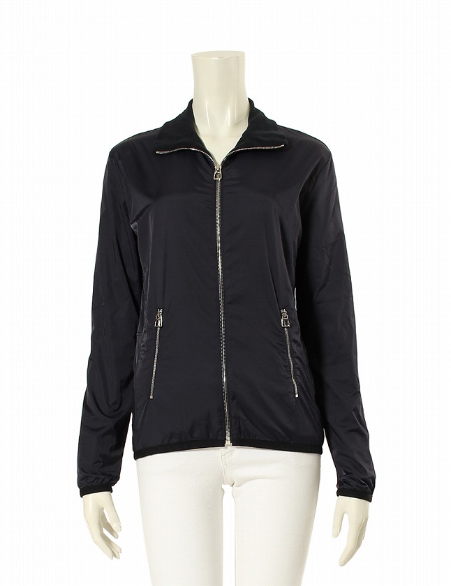 エルメス HERMES ブルゾン ジャケット ネイビー 紺 M アウター  