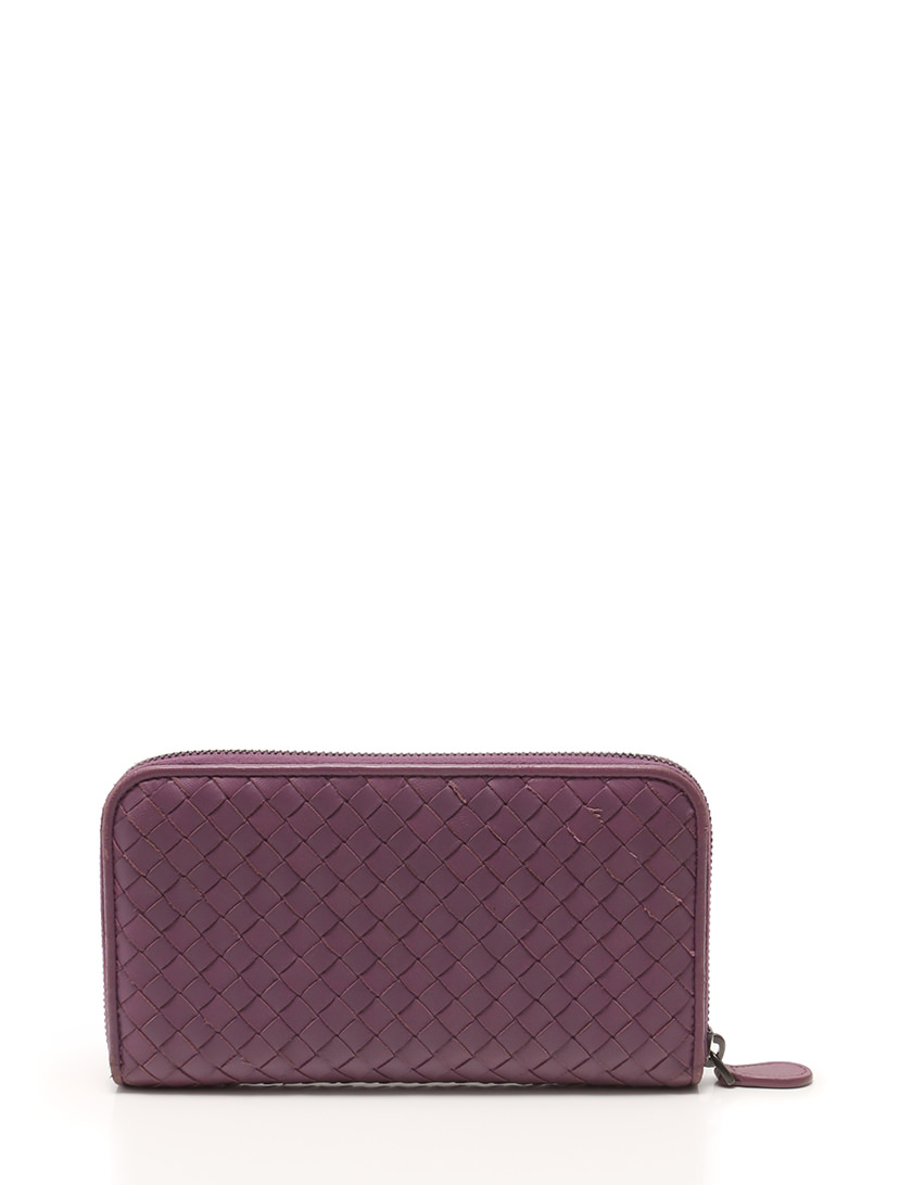 ボッテガヴェネタ BOTTEGA VENETA 長財布 イントレチャート 紫 