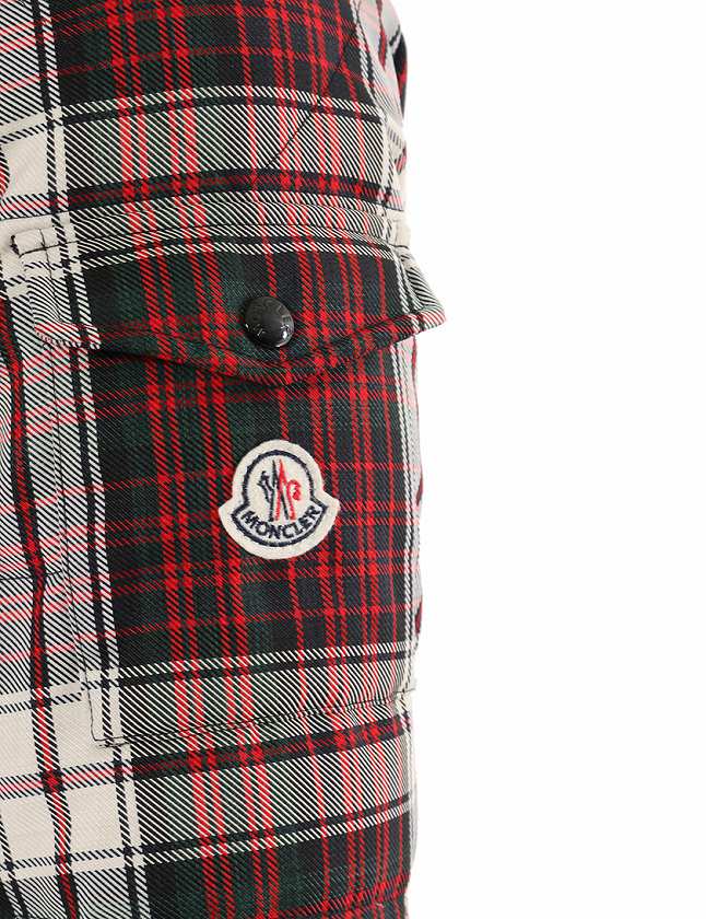 モンクレール MONCLER ダウンジャケット 赤 マルチカラー S アウター 1