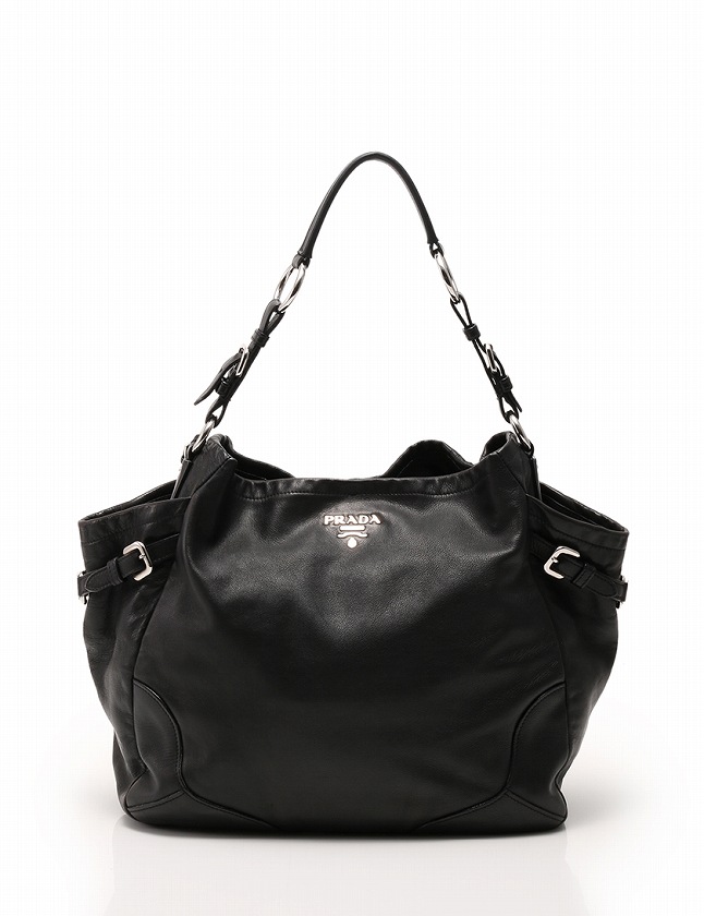 プラダ PRADA ショルダーバッグ 黒 ブラック レザー BR3789 保存袋 