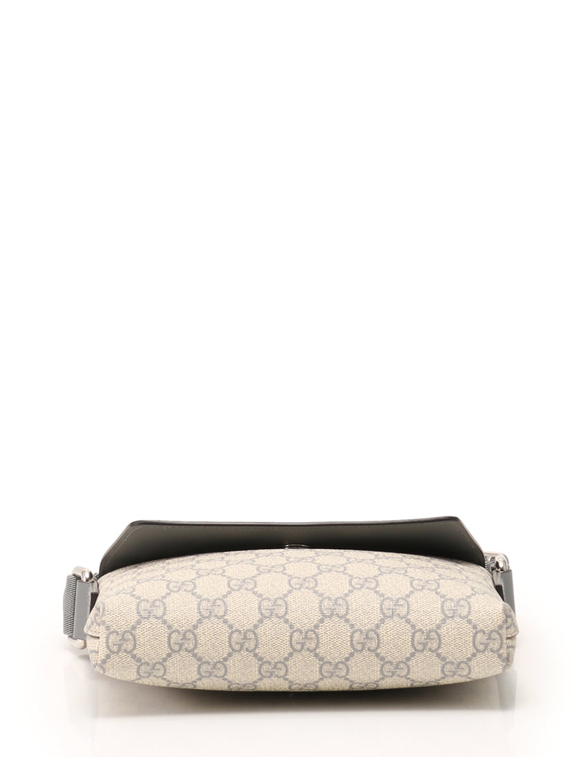 グッチ GUCCI ショルダーバッグ GGスプリーム グレー アイボリー 