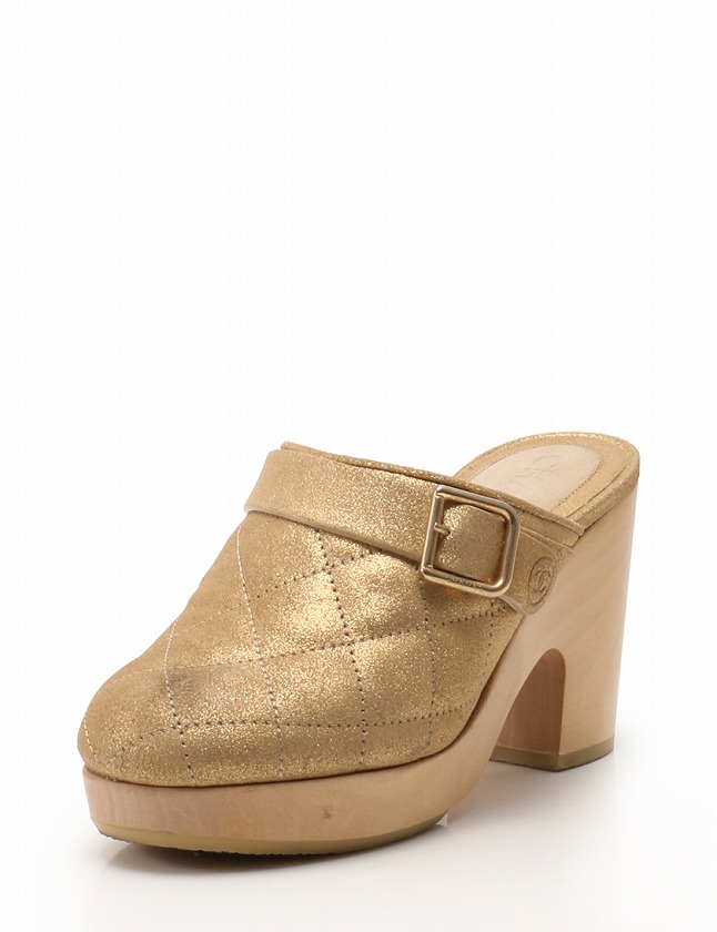 シャネル CHANEL マトラッセ サボサンダル サンダル ヒール