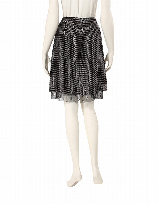 CHANEL シャネル シルク スカート 02A 38