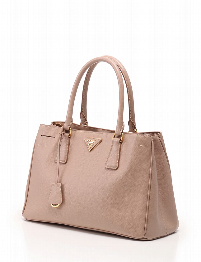 プラダ PRADA ハンドバッグ ショルダーバッグ ピンクベージュ ゴールド  