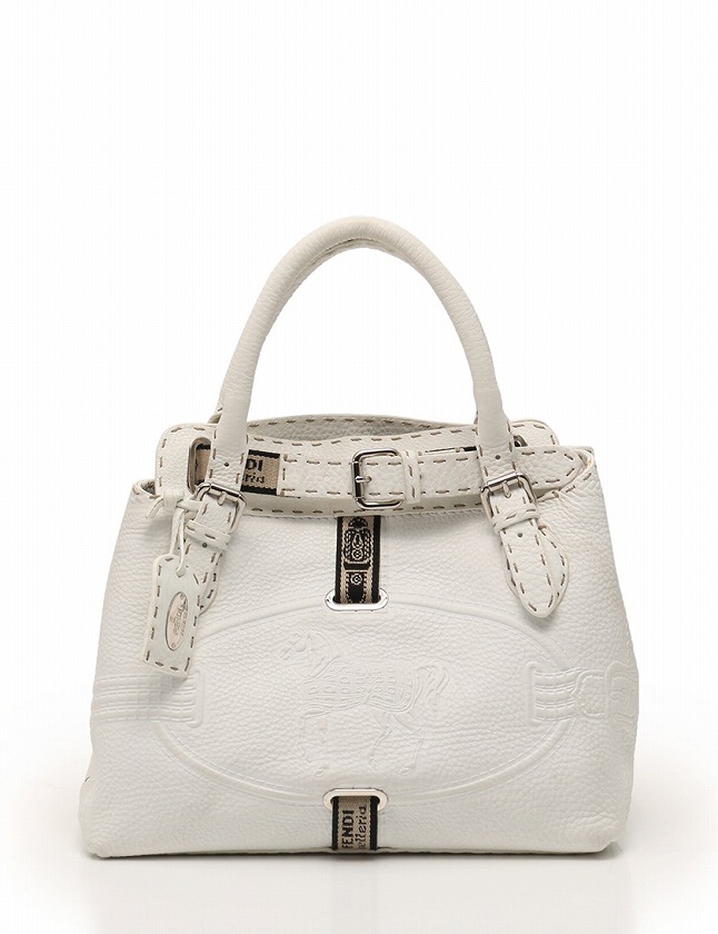 フェンディ FENDI ハンドバッグ セレリア ヴィラ ボルゲーゼ 白 