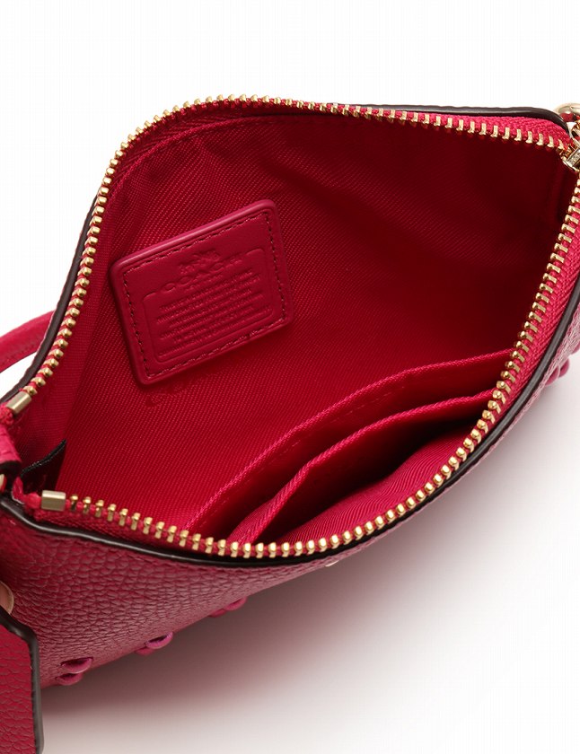 コーチ COACH ポーチ ピンク ゴールド 小物 バッグ レザー 64252 コーチ COACH ポーチ ピンク ゴールド 小物 バッグ レザー 64252