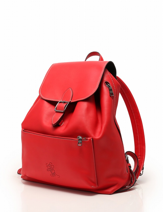コーチ COACH バックパック リュック 赤 レッド グラブタン レザー 