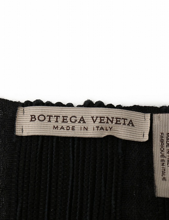 ボッテガヴェネタ BOTTEGA VENETA ストール マフラー 黒 ブラック 小物