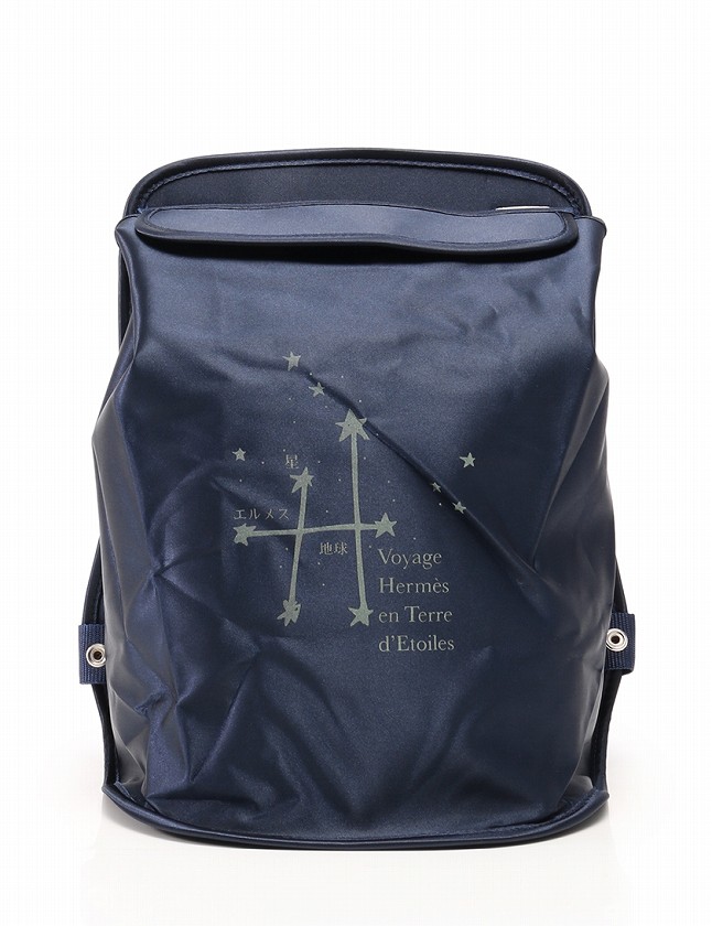 エルメス HERMES バッグ リュックサック ナイロン ネイビー 星を巡る旅