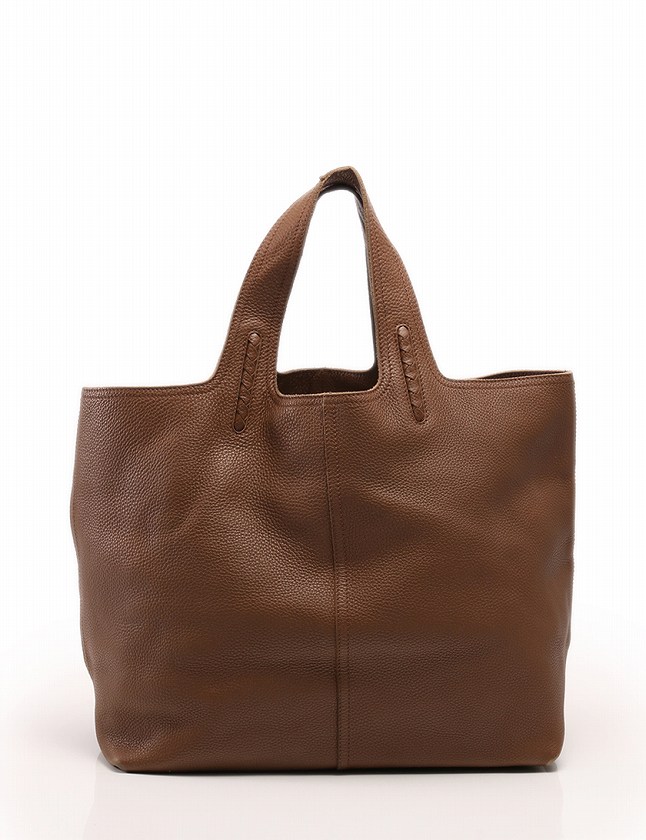 ボッテガヴェネタ Bottega Veneta トートバッグ 茶色 ブラウン レザー 保存袋付き ラージ メンズ 114 ベクトルパーク