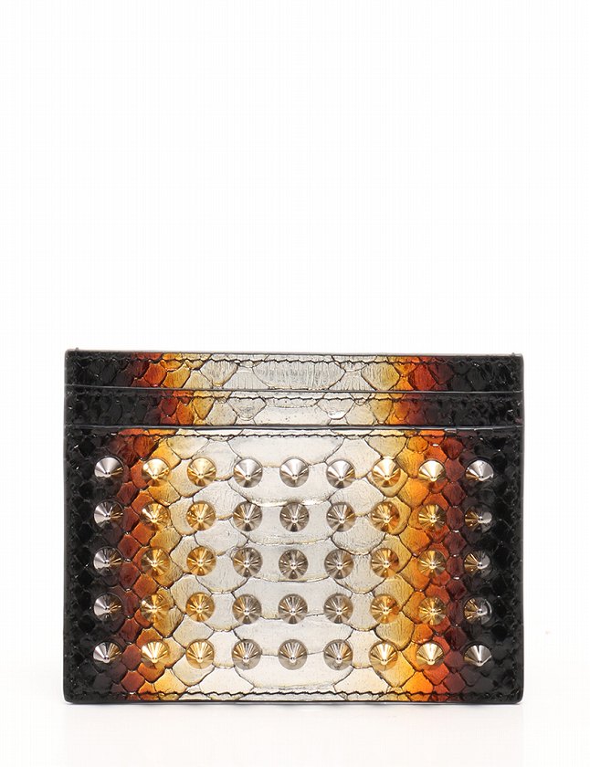 クリスチャンルブタン Christian louboutin カードケース KIOS 黒 白 