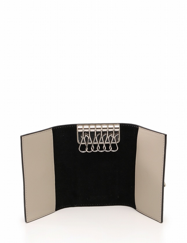 未使用級 新型 CELINE セリーヌ 6連キーケース ロゴグラム ブラック  