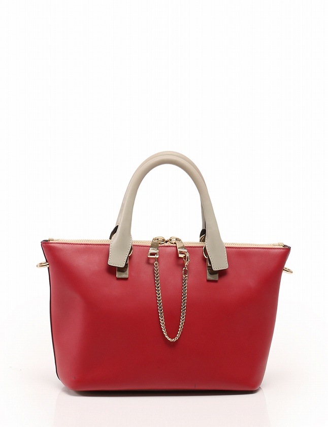 クロエ CHLOE ハンドバッグ ショルダーバッグ ベイリー ベージュ 赤 