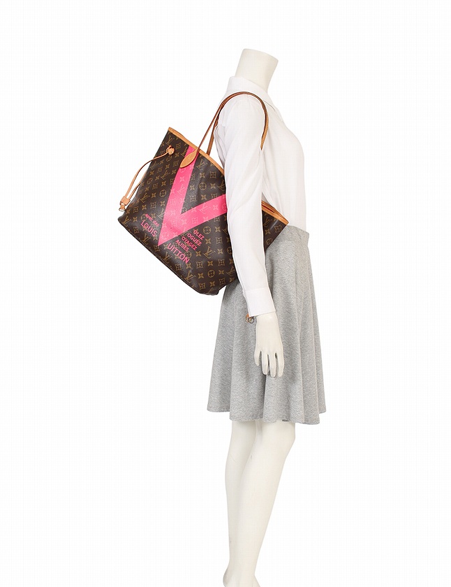 ルイヴィトン LOUIS VUITTON トートバッグ ネヴァーフル MM モノグラム 