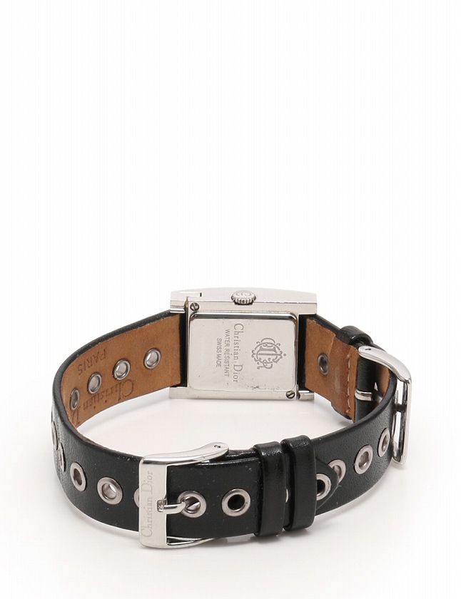 クリスチャンディオール Christian Dior 腕時計 マリス シルバー 黒  