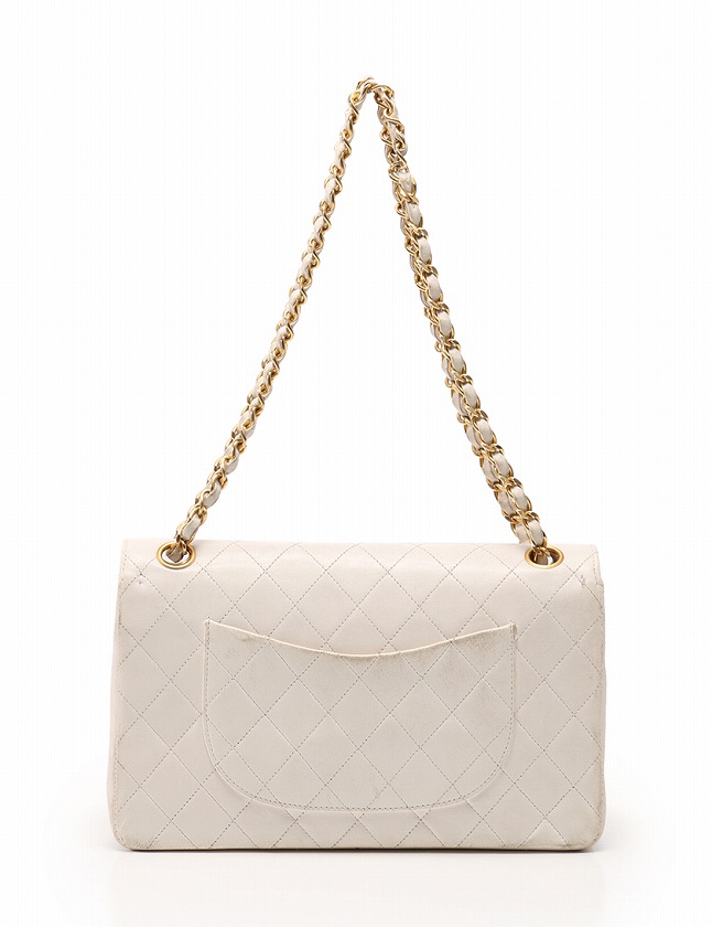 ヴィンテージ CHANEL シャネル マトラッセ 白×金 ショルダーバッグ ヴィンテージ CHANEL シャネル マトラッセ 白×金 ショルダー
