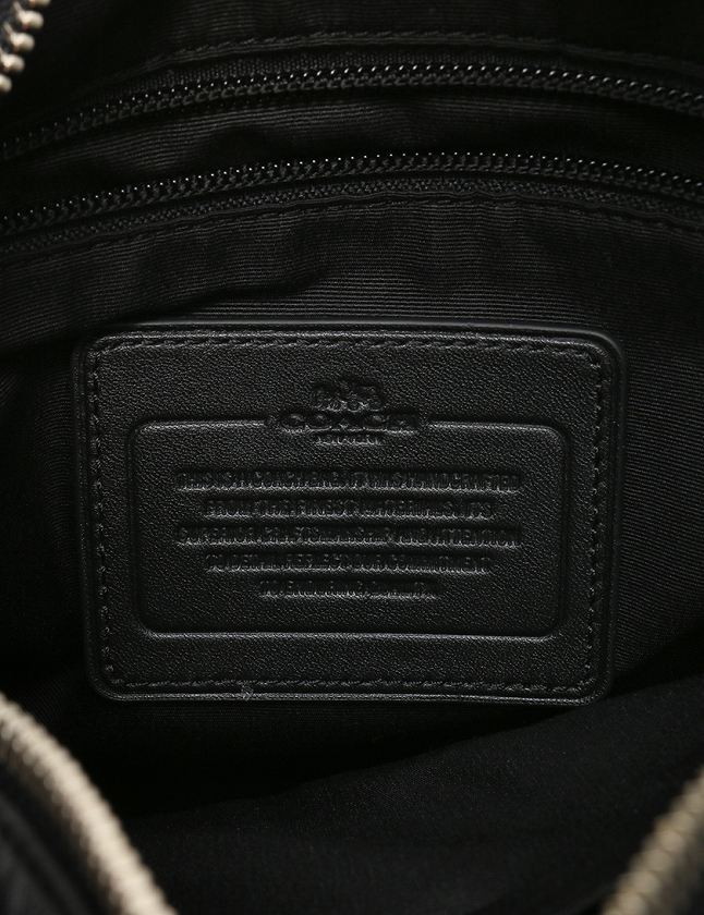 コーチ COACH ショルダーバッグ 黒 ブラック グレー シグネチャー 