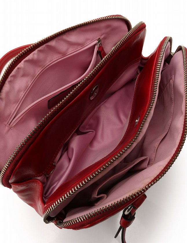 コーチ COACH ショルダーバッグ ハンドバッグ 赤 レッド シルバー 