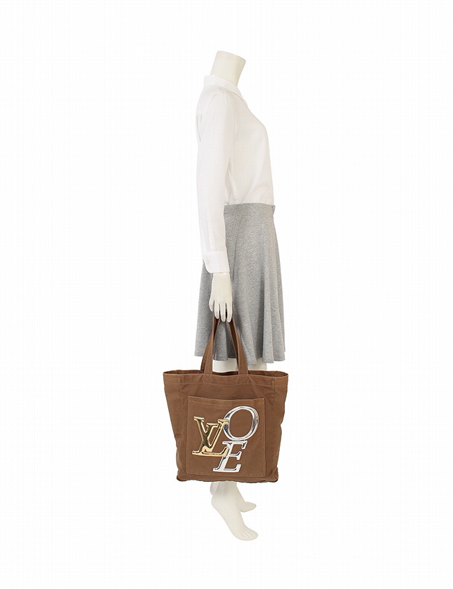 ルイヴィトン LOUIS VUITTON トートバッグ ザッツ LOVE トート MM 